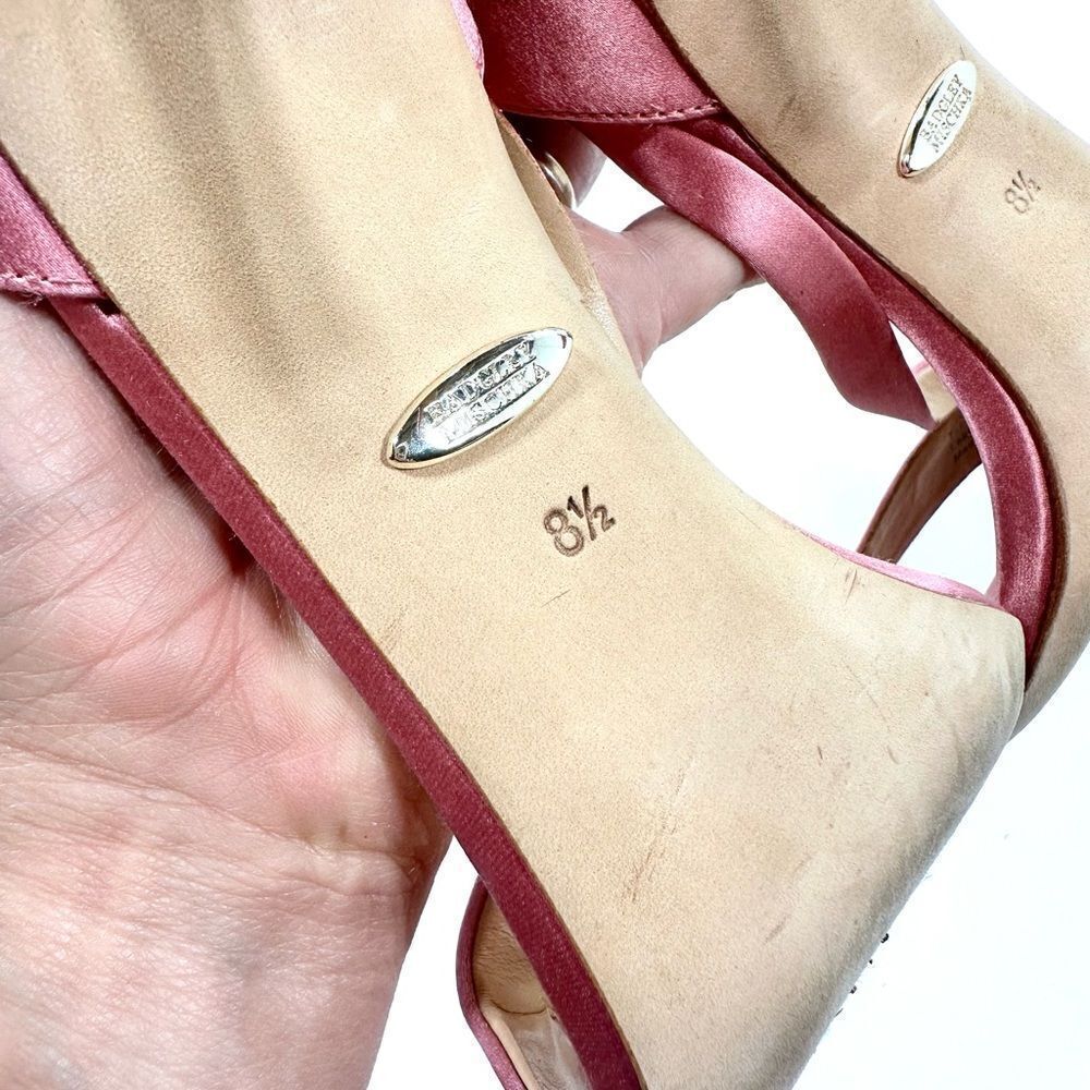 Badgley Mischka pink rhinestone stiletto bridal collection heel 8.5 - Picture 5 of 9